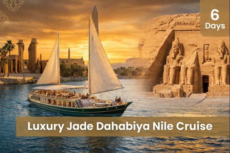6 Days Luxury Jade Dahabiya Nile Cruise from Luxor to Aswan