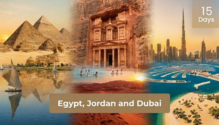 15 Days Egypt, Jordon and Dubai