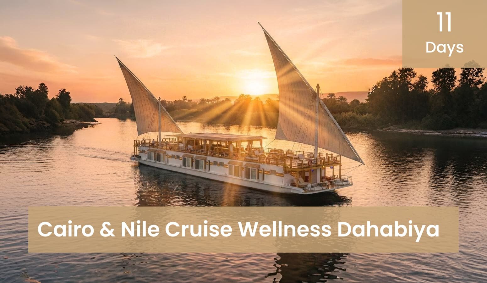 Luxurious Tours Wellness Dahabiya with Private Entrance (Cairo & Luxor & Aswan and Hurghada)